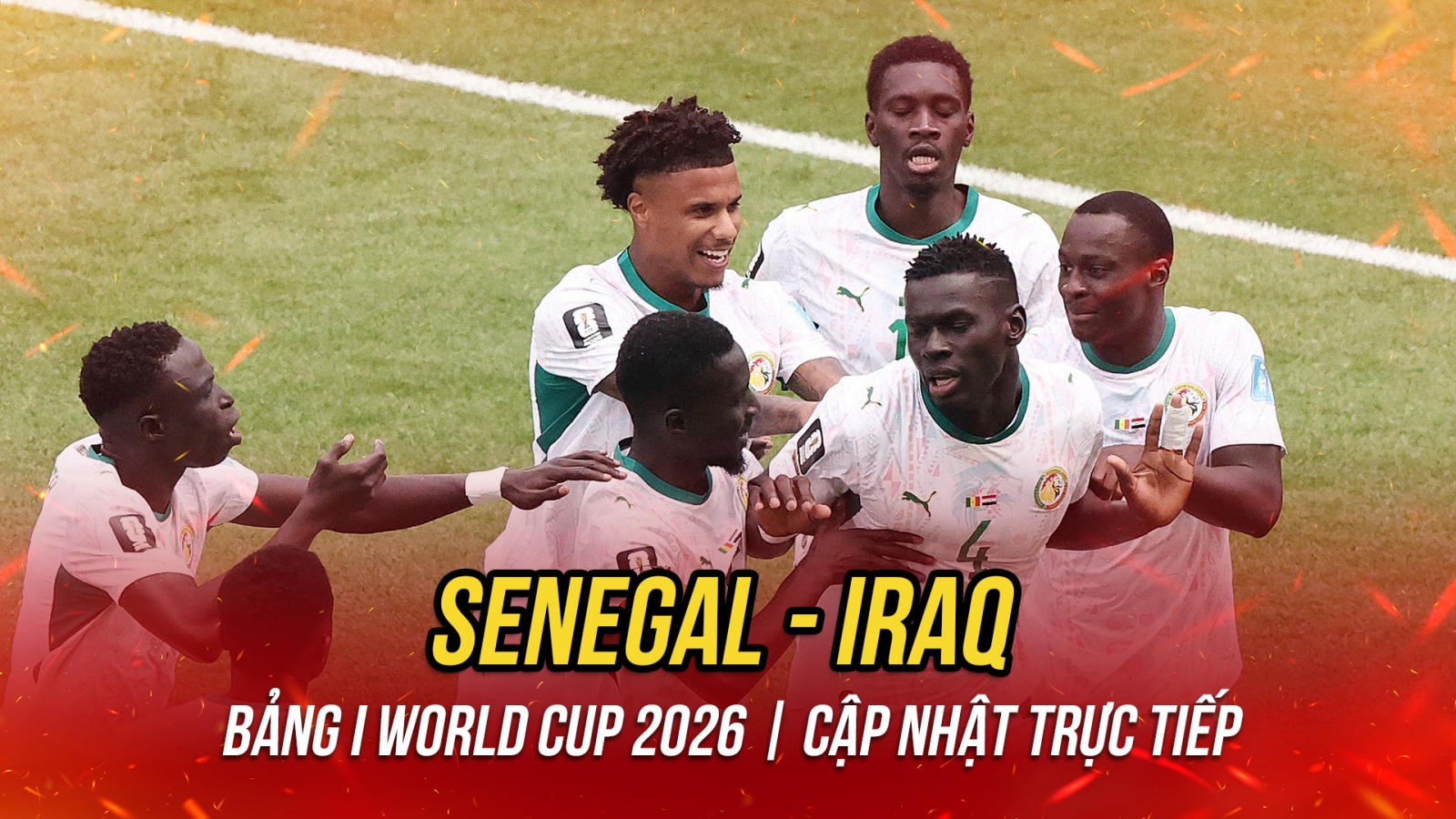 Trực tiếp Senegal 1-0 Iraq: Tấm thẻ đỏ tai hại